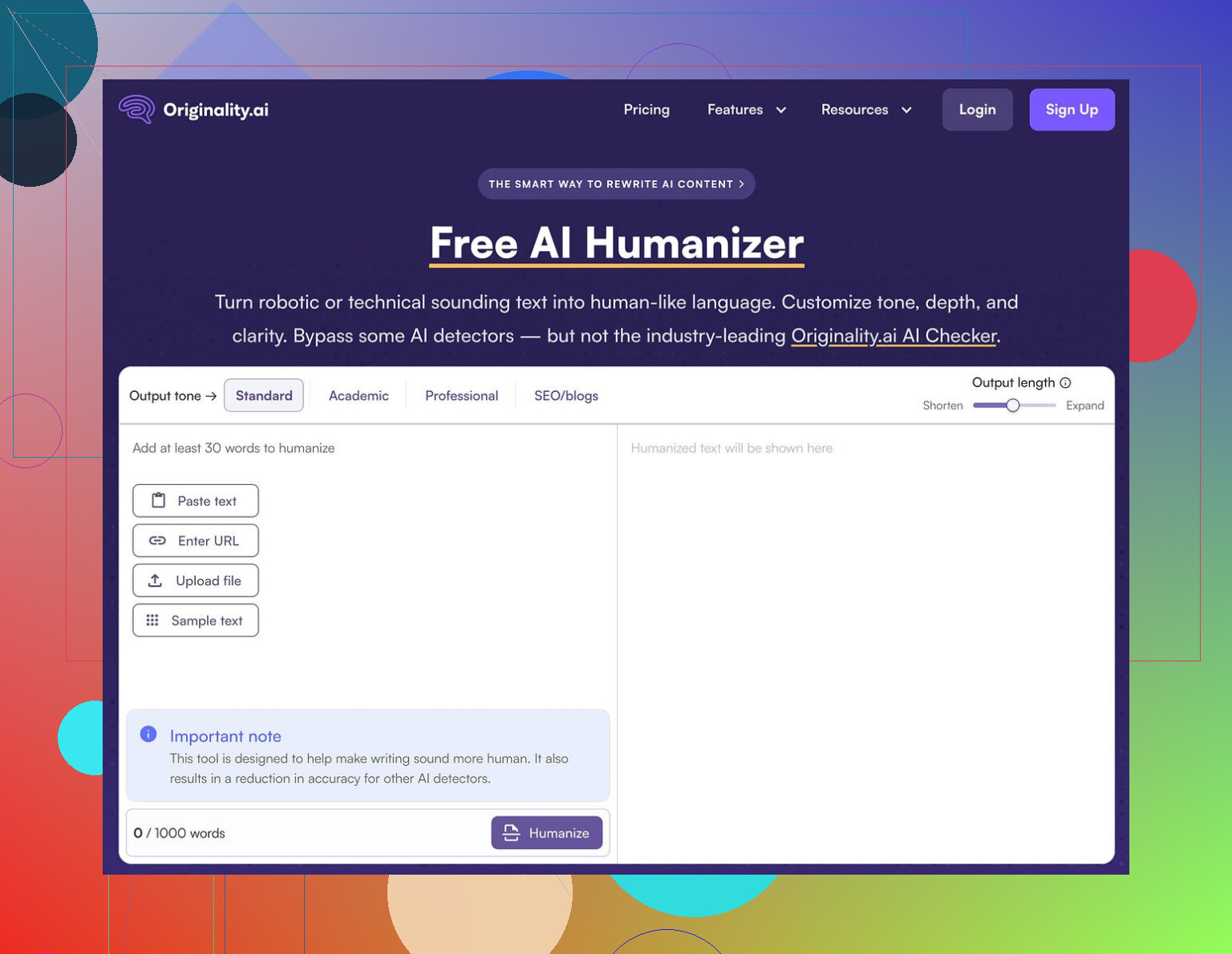 Originality AI Humanizer Review