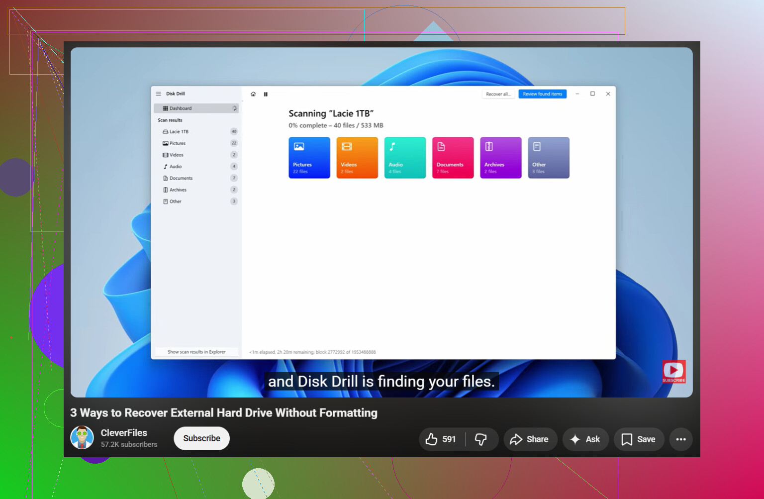 Files Disappeared From External Hard Drive, Any Way To Get Them Back?