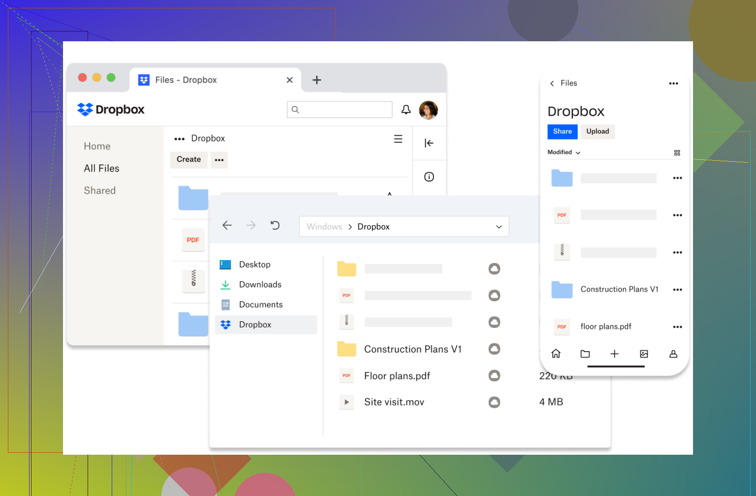 What the Dropbox desktop app does well