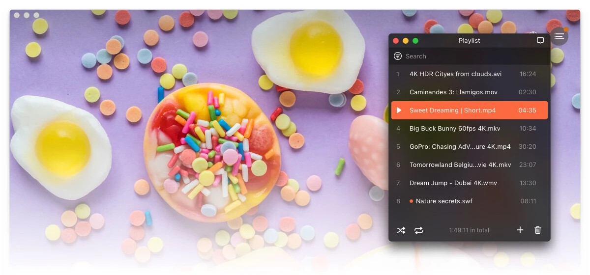 Captura de pantalla Elmedia Player