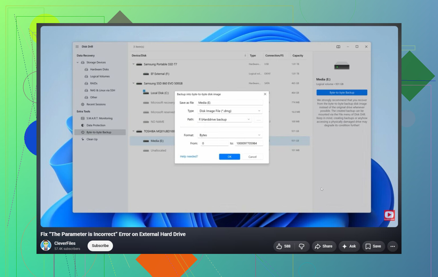 How Do I Fix The Parameter Is Incorrect External Hard Drive Error?